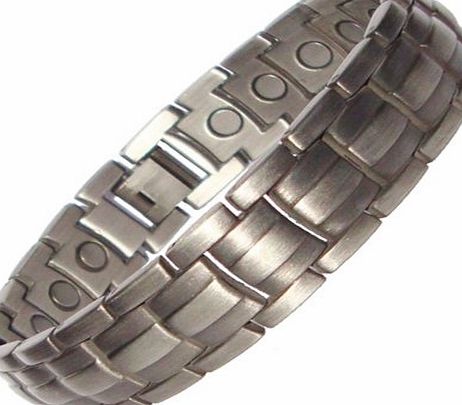 Generic Magnetic Bracelet / Bangle - Colour: Gunmetal Grey - 21 Magnets