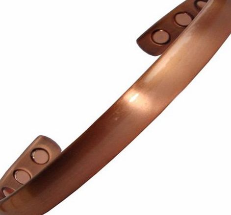 Generic Mens or Womens Plain Finish Magnetic Bracelets (Copper)