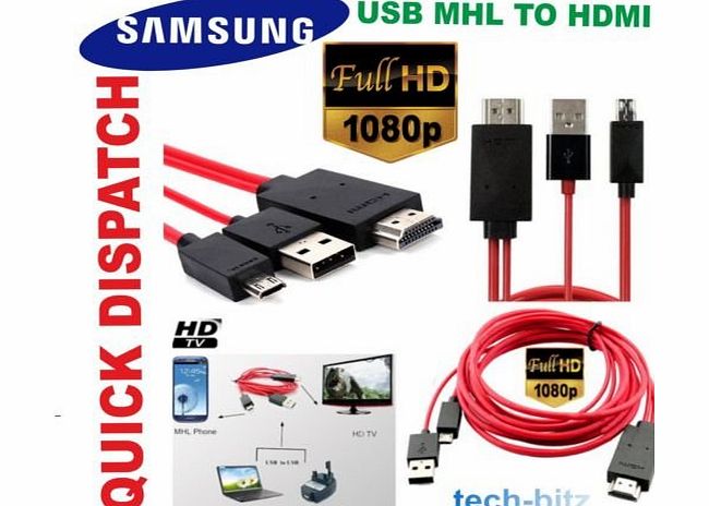 MHL Micro USB To HDMI 1080P HD TV Adapter Cable For Samsung Galaxy S3 S4 Note 3 i9505 i9300