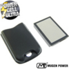 Generic Mugen Battery and Back Cover Black / Silver - HTC P6300 - 3600 mAh