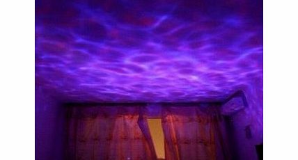 Generic Multi-color Sea Ocean Waves LED Romatic Night Light Projector Speaker Lamp