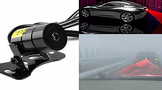 Generic Newest 12V/24V Car Styling Laser Tail Fog Light Rainproof Anti Collision Rear-end Auto Warning Light