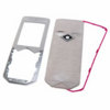Generic Nokia 7500 Prism Replacement Housing - White   Pink edge