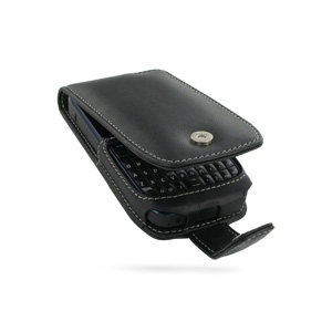 Nokia E63 Leather Flip Case - Black