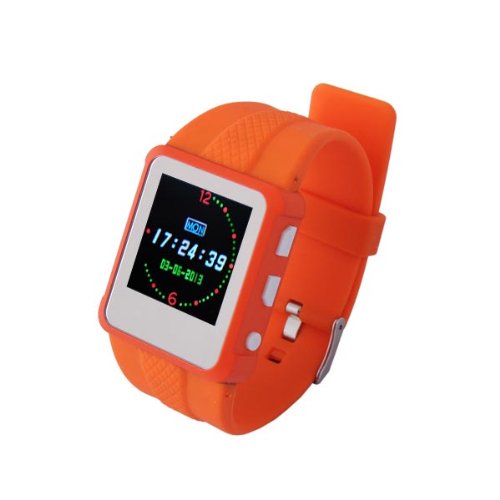 Often(TM) 4 GB Watch Shaped MP4 Player with Music Video Player E-book FM (Orange)