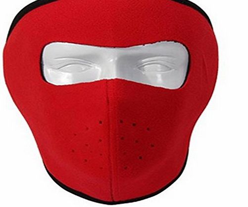 Generic Outdoor Soft Riding Ski Equipment Warm Face Protection Mask Color Red