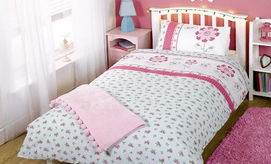 Pippa Flowers Single Duvet Cover and Pillowcase