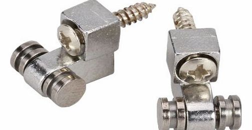 Generic Set of 2 Chrome Roller String Retainer Trees Guitar Parts