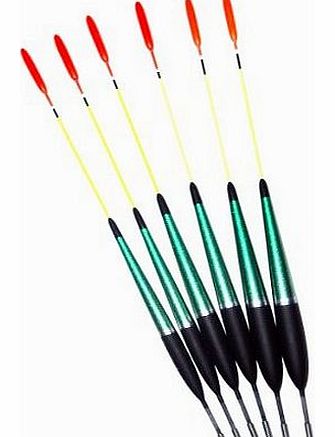 Generic Set of 6 Bulb Tipped Fishing floats