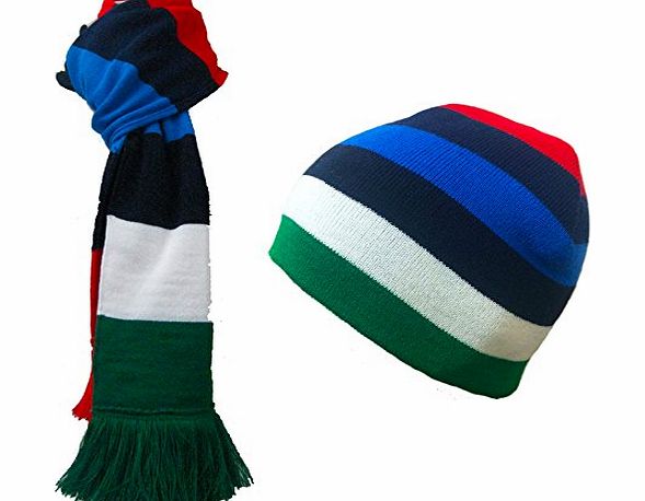 Generic Six Nations Rugby Beanie Hat Limited Edition 6 Nations Unisex Hat amp; Scarf Set