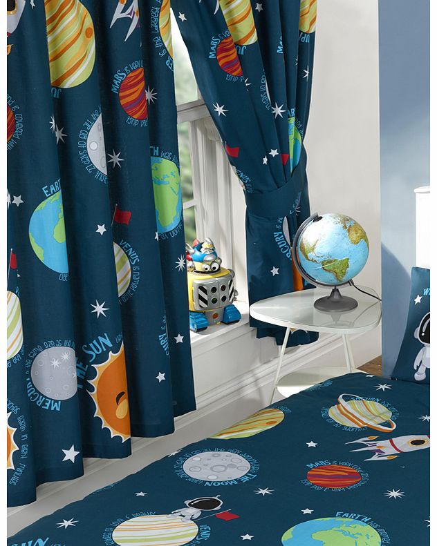 Generic Solar System Lined Curtains