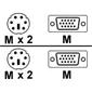 Generic Tricoax PS2 KVM Cable 2m