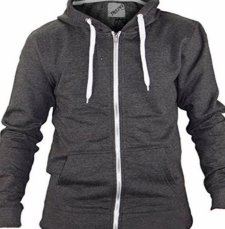 Generic Unisex American Plain Hoody Charcoal Year 13-14