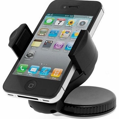 Generic UNISUCTION UNIVERSAL 360 IN-CAR WINDSCREEN SUCTION HOLDER MOUNT FOR APPLE IPHONE 4 