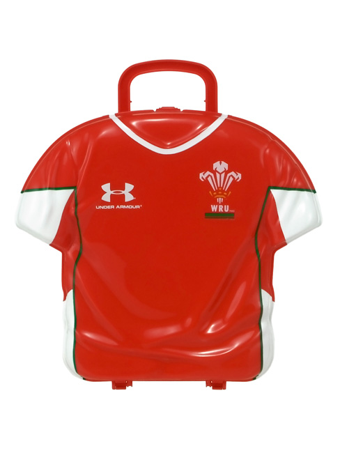 Wales Rugby Shirtbox Lunch Box + Drinks Bottle +