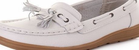 Generic Womens Flat Comfort Leather Loafers Shoes SIZE 5