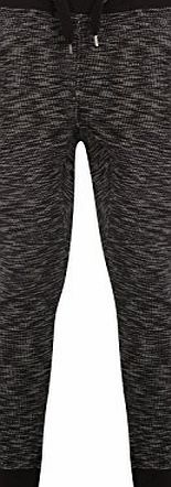 Genetic Apparel Mens Designer Drop Crotch Skinny Slim Fit Stretch Joggers Bottoms Pants Trousers (X-SMALL, BLACK)