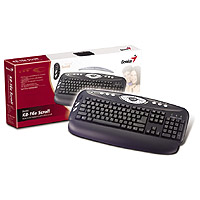 Genius KB-16e Scroll Black Keyboard (multimedia with office scroll)