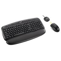 Genius KB 600 Wireless Desktop Set Black Keyboard and Optical Mouse