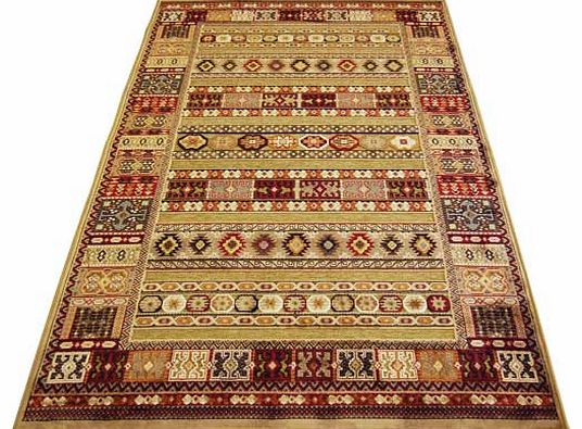 Genova Aztec Chenille Rug - Gold - 160 x 230cm