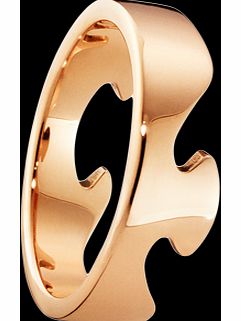 Georg Jensen 18ct Rose Gold Fusion End Ring -