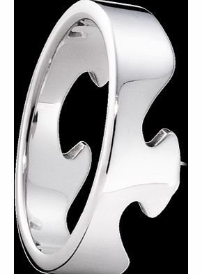 Georg Jensen 18ct White Gold Fusion End Ring -