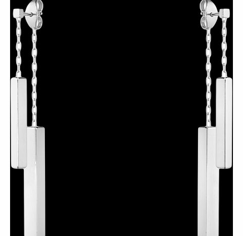 Georg Jensen Silver Aria Double Bar Drop