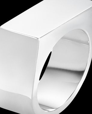Georg Jensen Silver Aria Wide Ring - Ring Size O