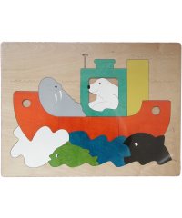 George Luck Wooden Puzzle - Fishing Trip