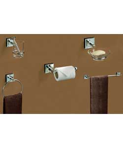 Georgia Mirrored 5 Pc Wall Mounted Acc