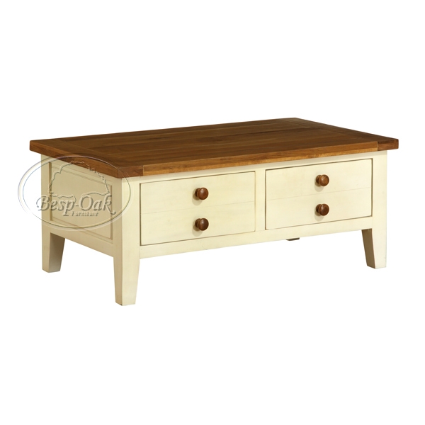 georgia Painted 2 Drawer Coffee Table