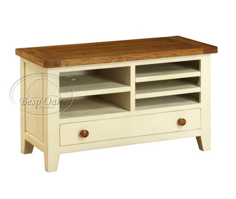 Painted Small TV Unit - Cream or Duck