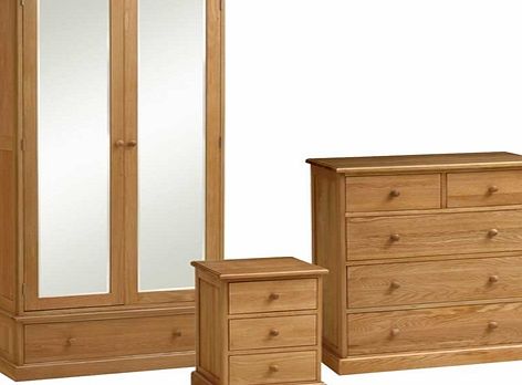 Georgian Oak Gents Wardrobe Bedroom Set 605.033