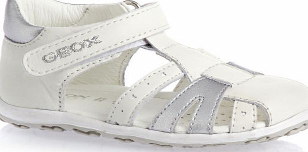 Geox Girls Geox Junior Sandals - White/Silver