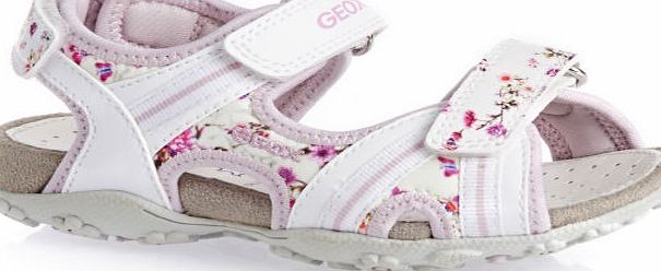 Geox Girls Geox Roxanne Sandals - White/Lilac
