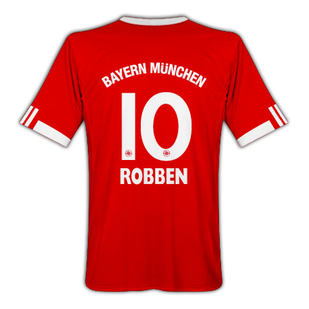 German teams Adidas 09-10 Bayern Munich home (Robben 10)