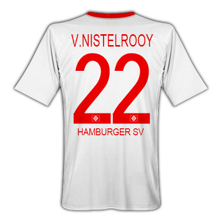 Adidas 09-10 Hamburg home (V.Nistelrooy 22)
