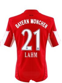 German teams Adidas 2010-11 Bayern Munich Home Shirt (Lahm 21)
