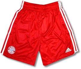 German teams Adidas Bayern Munich home shorts 04/05