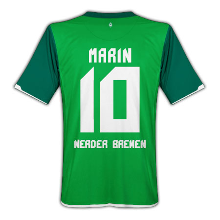 German teams Nike 2010-11 Werder Bremen Home Shirt (Marin 10)