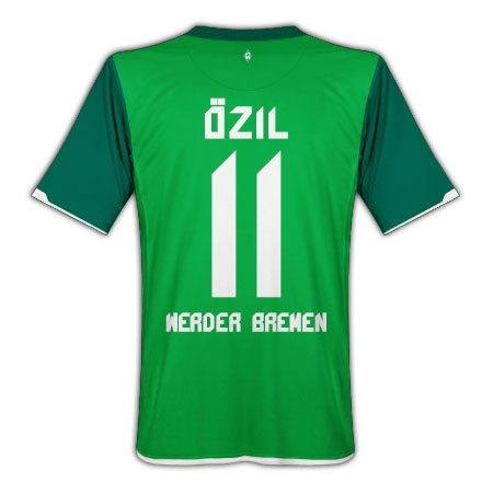German teams Nike 2010-11 Werder Bremen Home Shirt (Ozil 11)
