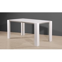 Finn Large Dining Table in White High Gloss