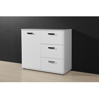 Gyras Double Sideboard in White High Gloss