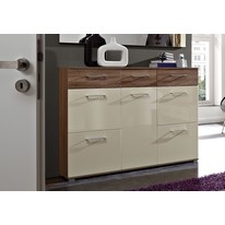 Germania Reve Shoe Cabinet in Dark Oak and Cream
