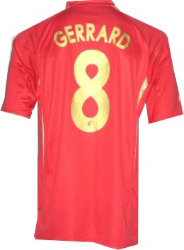 Gerrard Reebok Liverpool CL home (Gerrard 8) 05/06