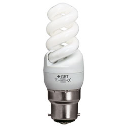 get Energy Saver Bulbs Mini Spiral 11w BC
