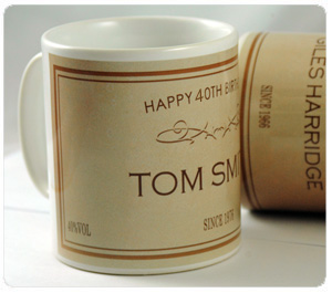 Personalised 40th Birthday Mug - Champagne