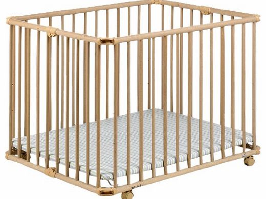 Geuther Lucy Playpen (Natural/ Stripes)