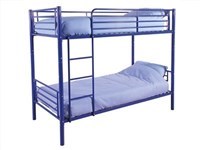 Florida Blue 3 Single Blue Metal Bunk Bed