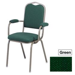 ggi Executive Banquet Chair With Arms Green